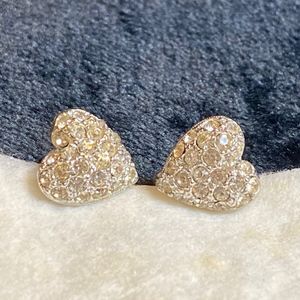 Sparkly Heart Screw-back earrings